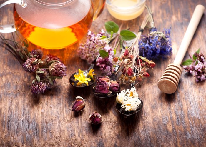 Herbal,Tea,With,Honey,,Herbs,And,Flowers,,Herbal,Medicine.